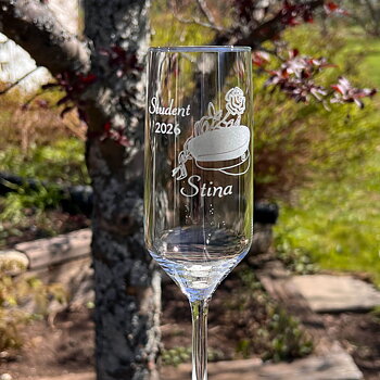 Champagneglas Student