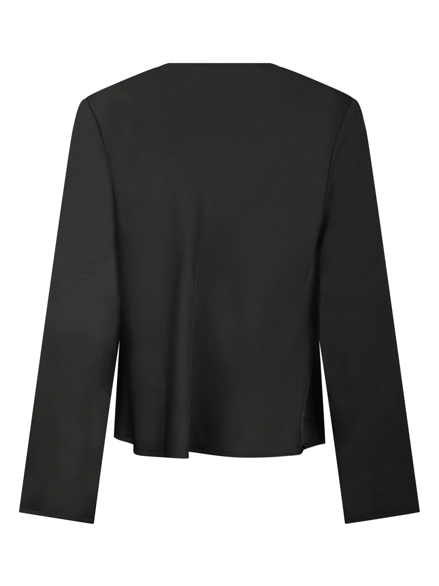 Neo Noir  - Vallista Soft Satin Blouse Black - 4