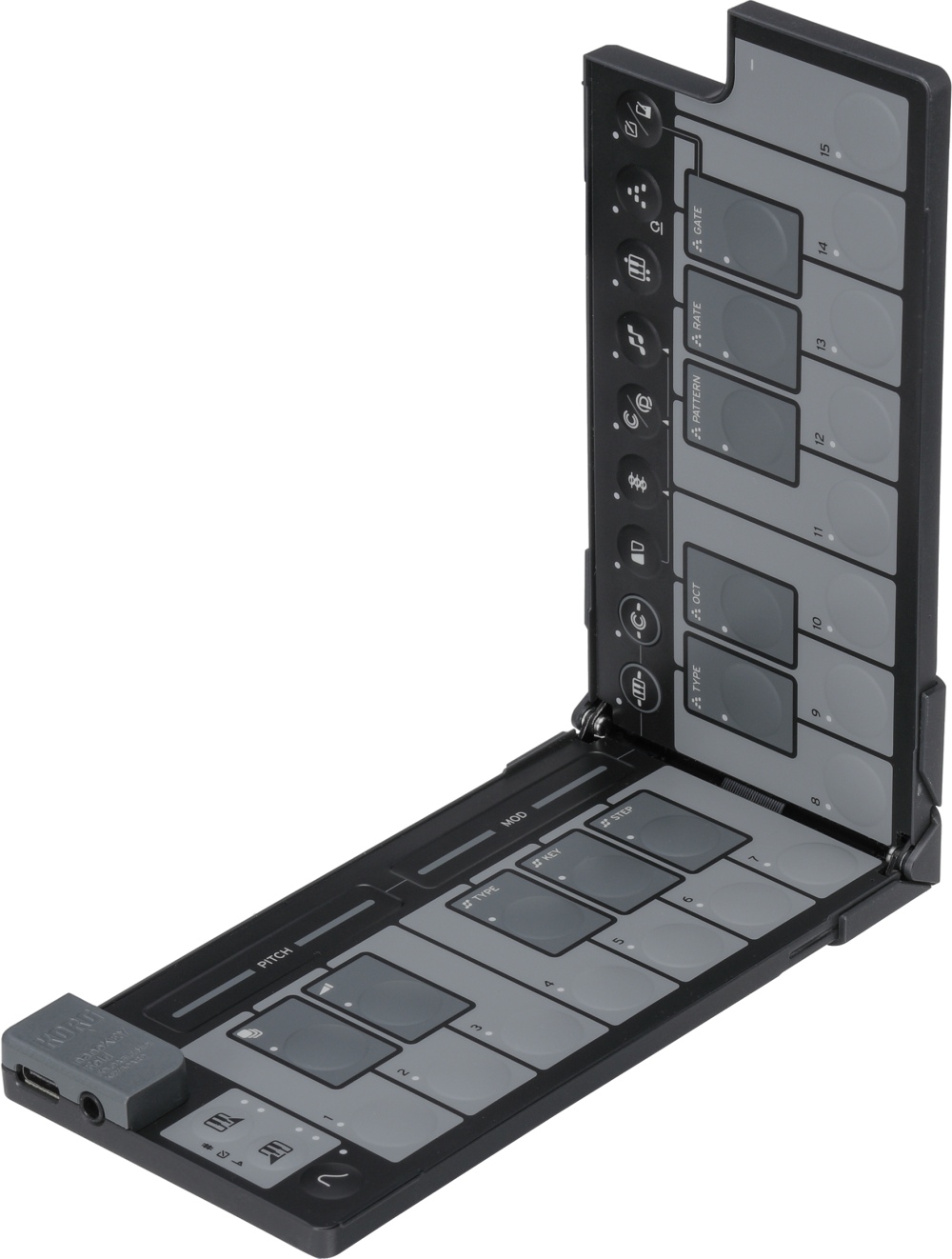 KORG nanoKEY Fold Black foldable mini midi keyboard
