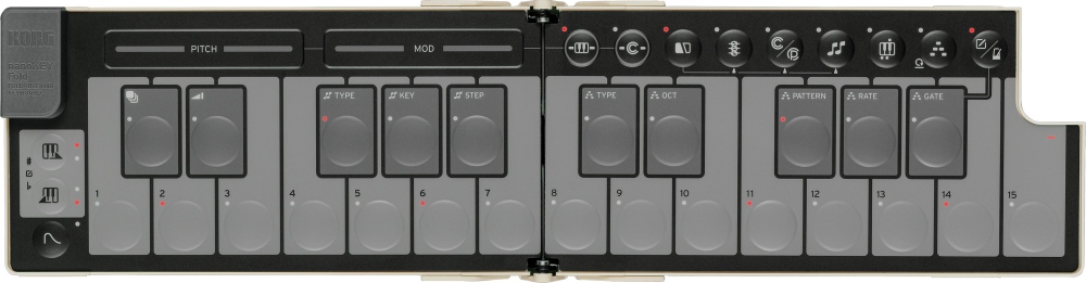 KORG nanoKEY Fold Sand Beige foldable mini midi keyboard - 4