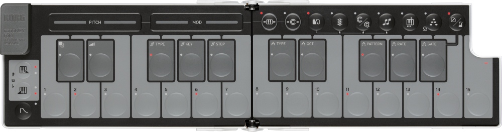KORG nanoKEY Fold White foldable mini midi keyboard - 3