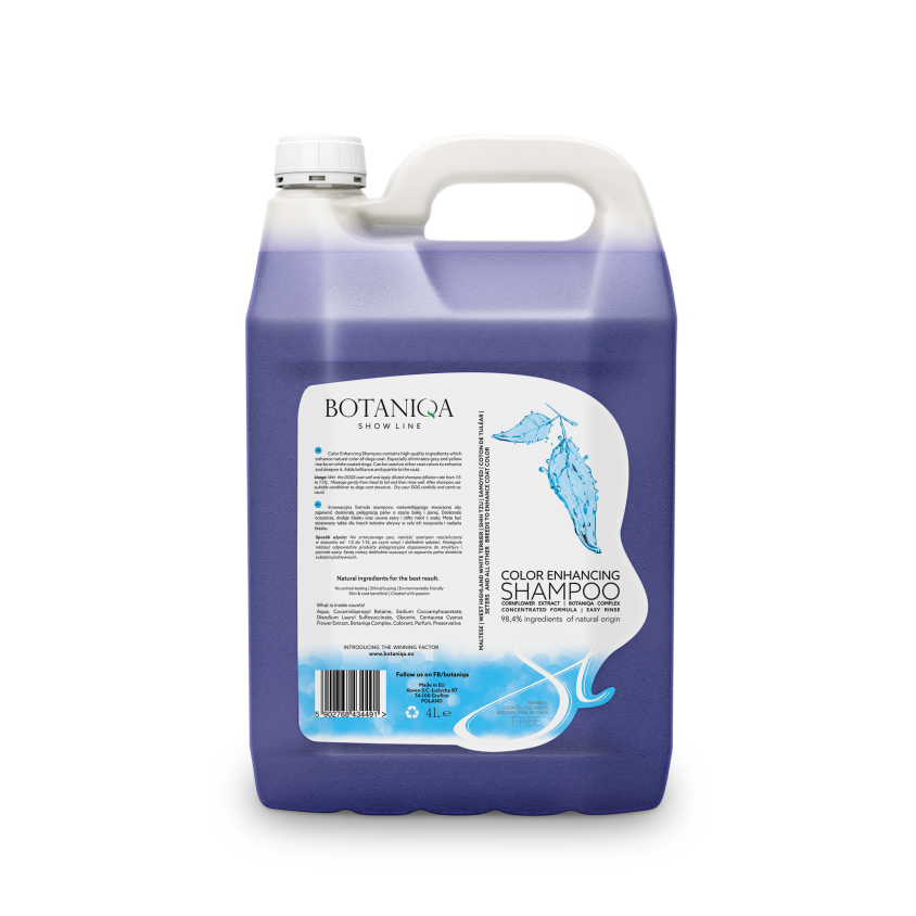 Botaniqa Color Enhancing Shampoo, 4 liter