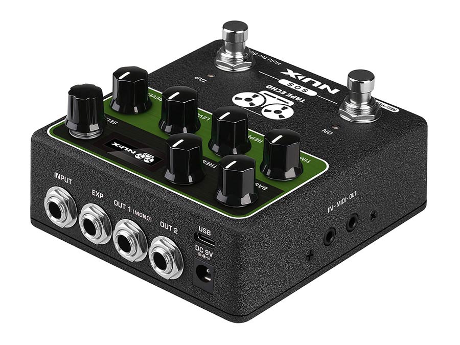 NUX NDD-7 Verdugo Series effects pedal delay with tap tempo and spring reverb TAPE ECHO - 6