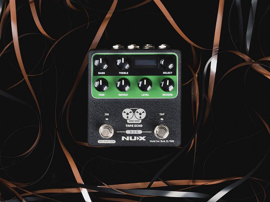 NUX NDD-7 Verdugo Series effects pedal delay with tap tempo and spring reverb TAPE ECHO - 9