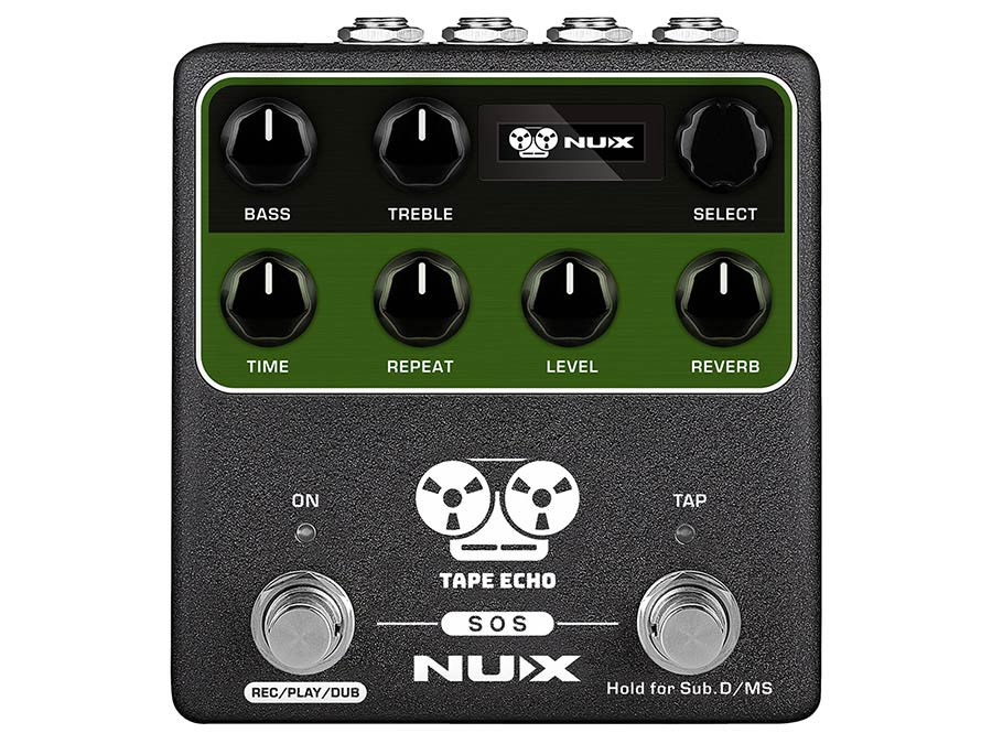NUX NDD-7 Verdugo Series effects pedal delay with tap tempo and spring reverb TAPE ECHO
