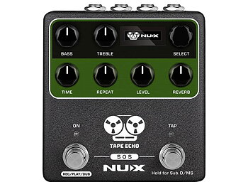NUX NDD-7 Verdugo Series effects pedal delay with tap tempo and spring reverb TAPE ECHO
