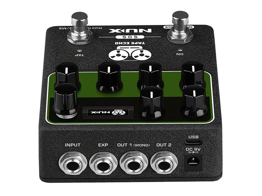 NUX NDD-7 Verdugo Series effects pedal delay with tap tempo and spring reverb TAPE ECHO - 8