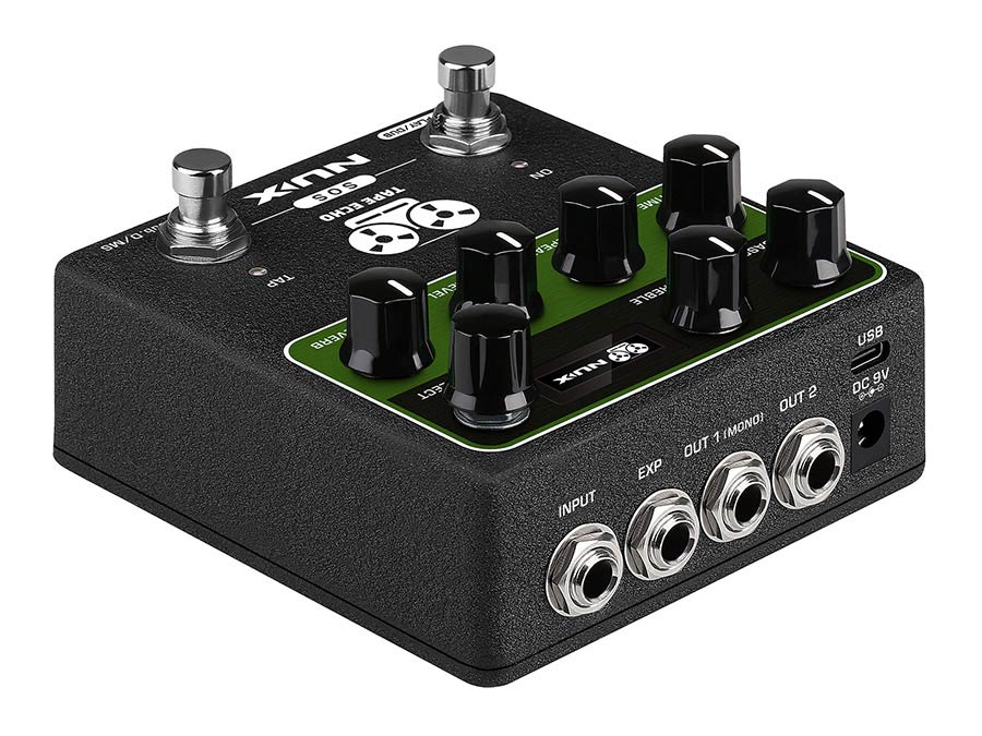 NUX NDD-7 Verdugo Series effects pedal delay with tap tempo and spring reverb TAPE ECHO - 5