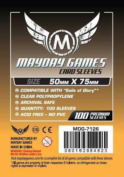 Custom Sails of Glory Card Sleeves 50x75mm (100)