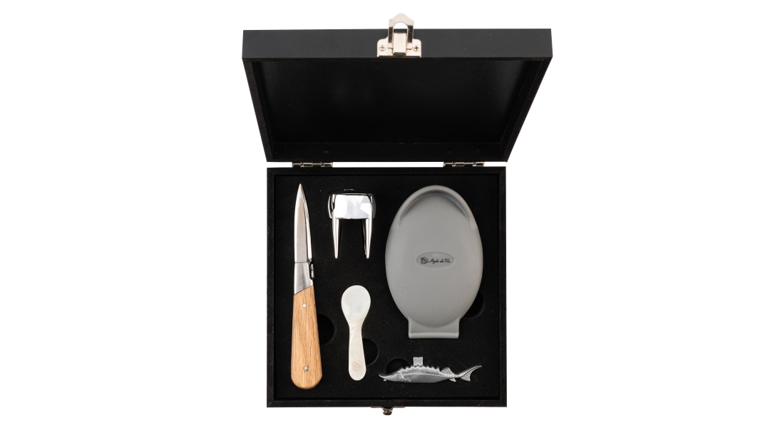 Laguiole Presentset Ostron, Champagne & Kaviar 5 delar