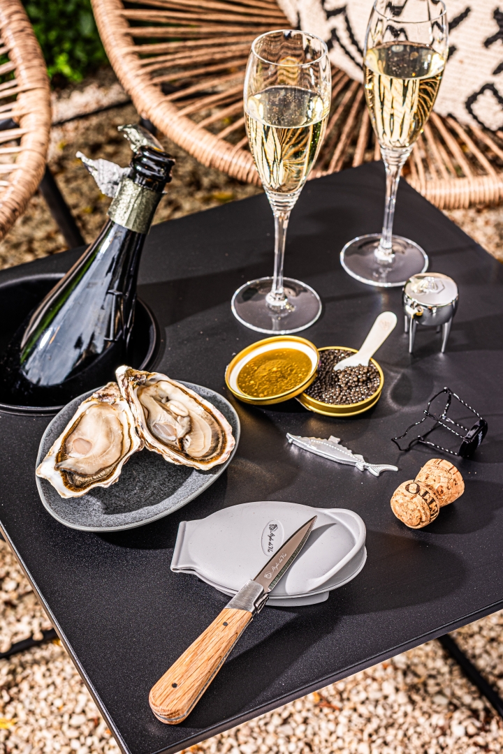 Laguiole Presentset Ostron, Champagne & Kaviar 5 delar - 4