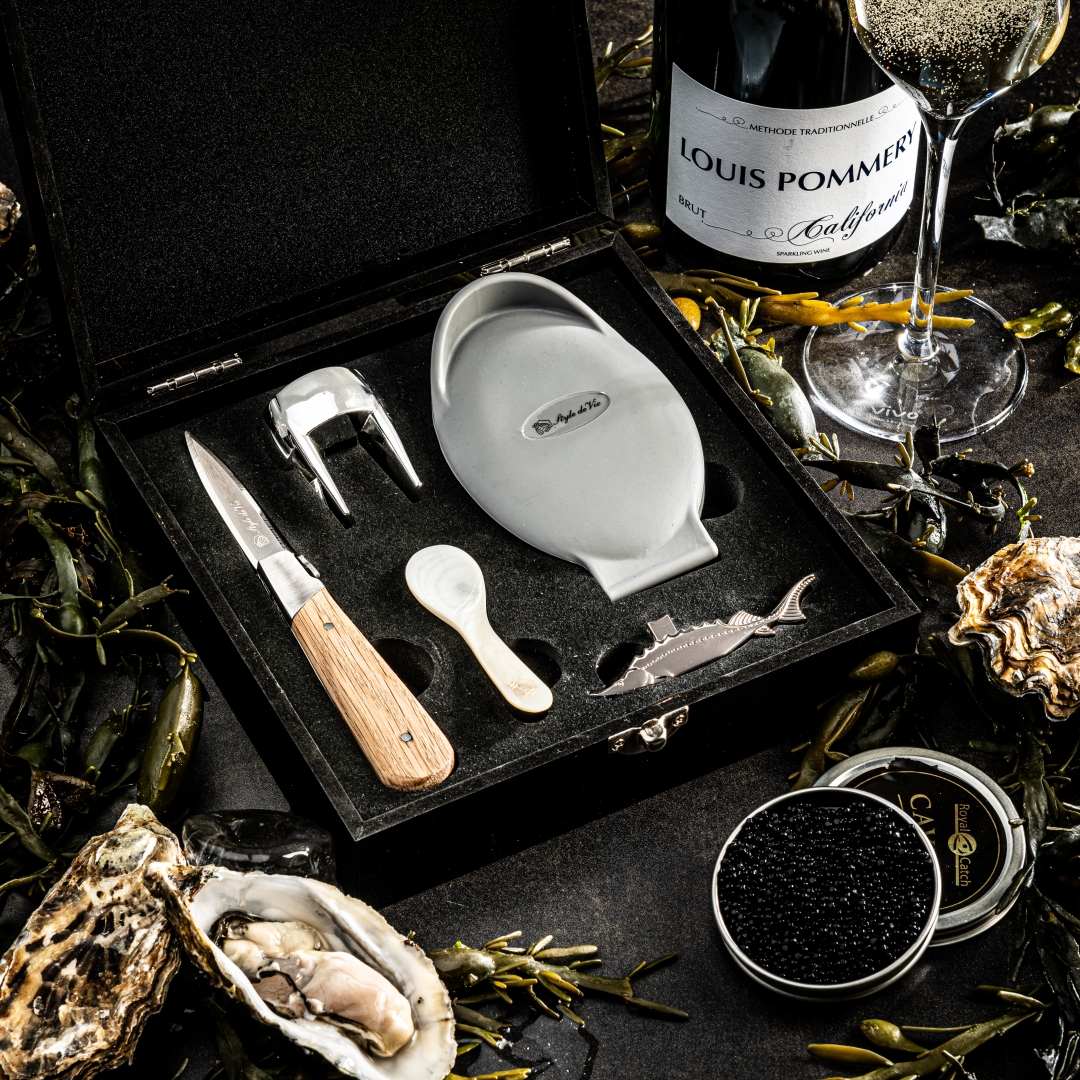 Laguiole Presentset Ostron, Champagne & Kaviar 5 delar - 3