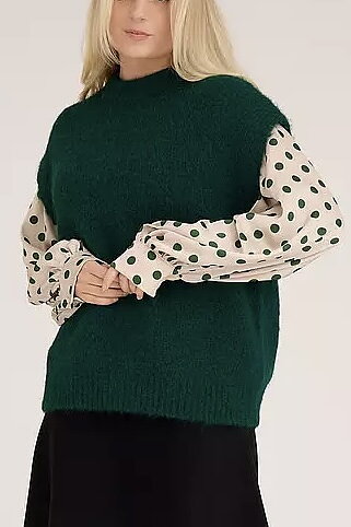 A-View - Patrisia Knit Vest Dark Green