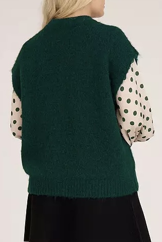 A-View - Patrisia Knit Vest Dark Green - 3