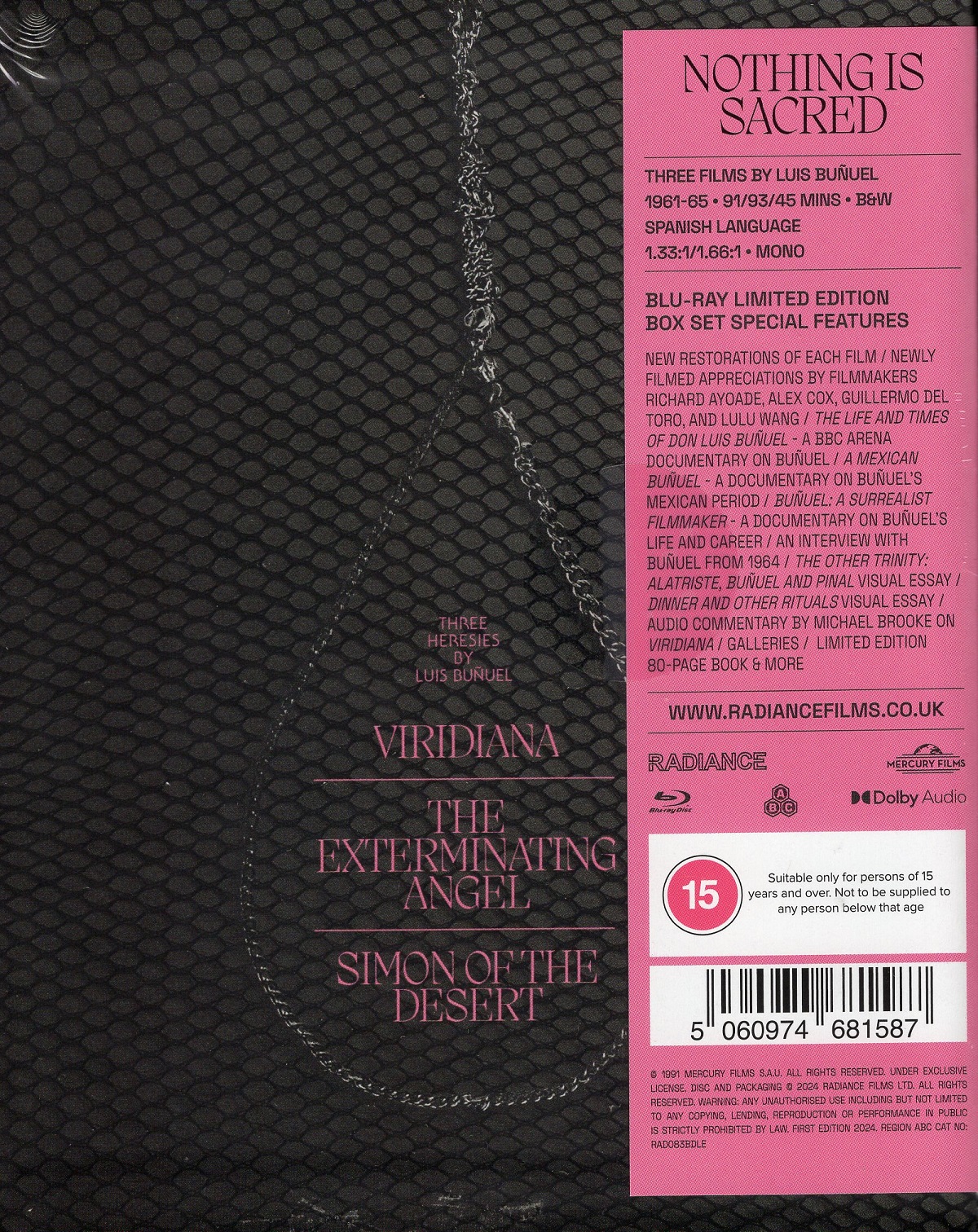 Nothing is Sacred: Three Heresies by Luis Buñuel (Limited Edition) (ej svensk text) (Blu-ray) - 2