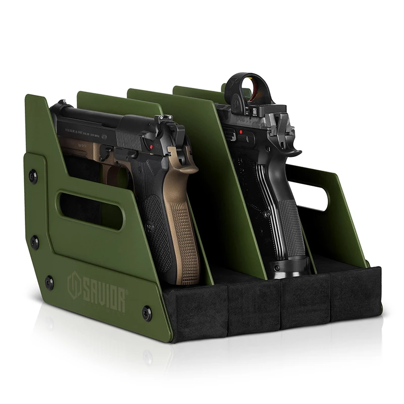 Savior Equipment 4-Slot Pistol Rack - OD Green