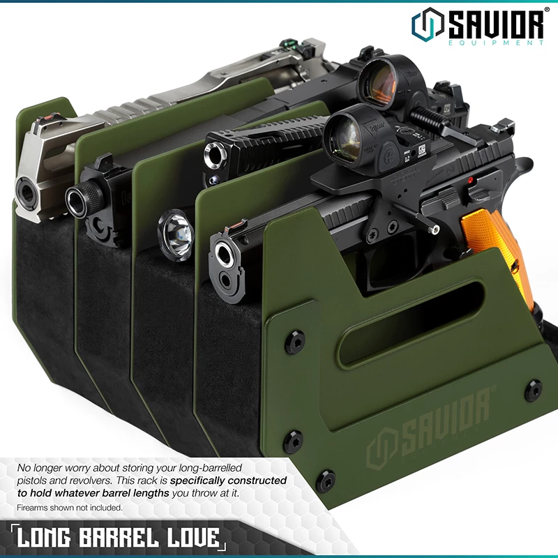 Savior Equipment 4-Slot Pistol Rack - OD Green 4