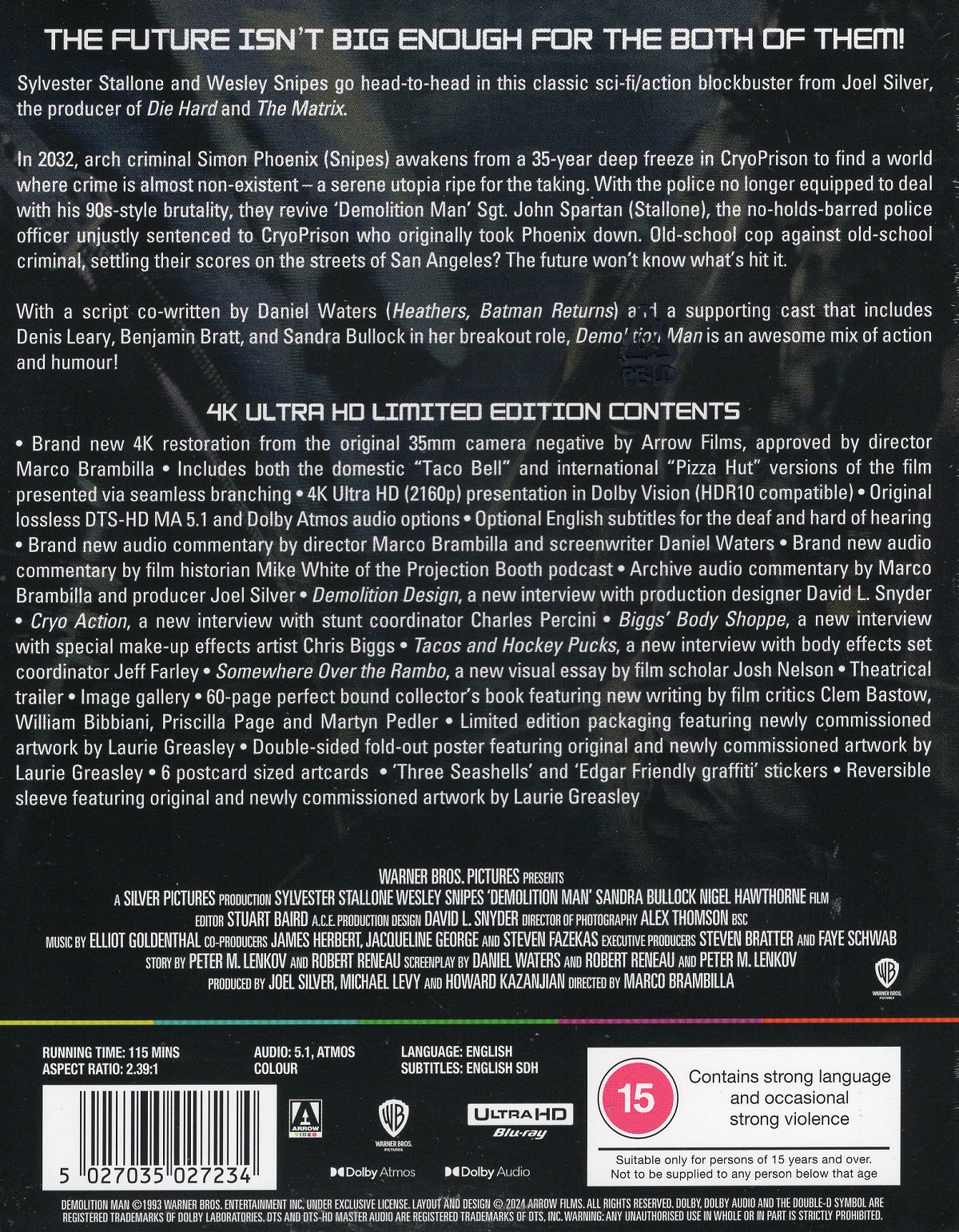 Demolition Man (Limited Edition) (ej svensk text) (4K Ultra HD) - 2