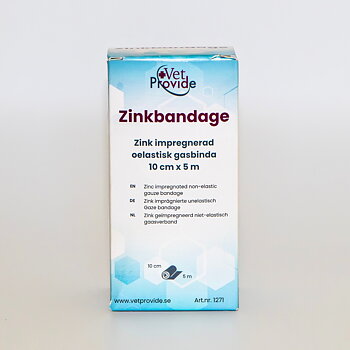 Zinkbandage 10 cm × 5 m Oelastiskt VetProvide