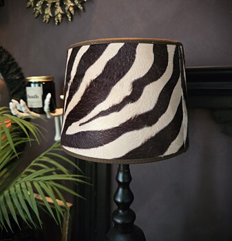 Lampskärm - Brun Zebra 20cm