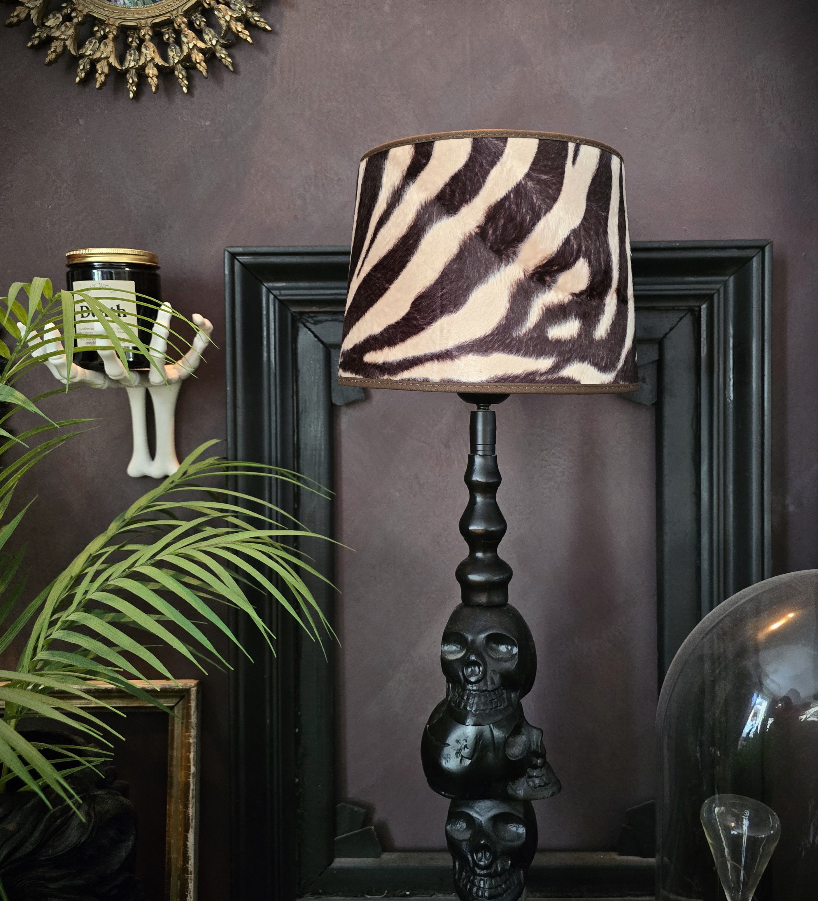 Lampskärm - Brun Zebra 20cm - 2