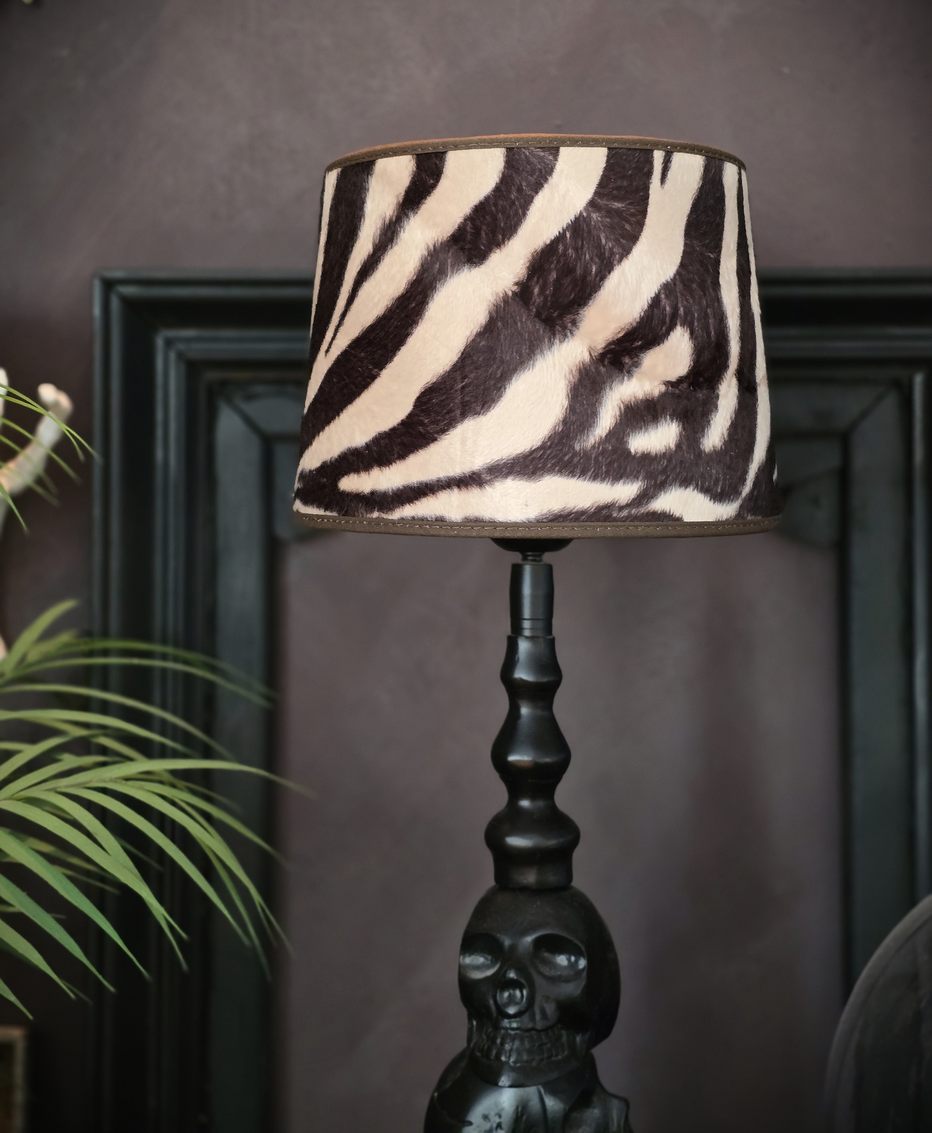 Lampskärm - Brun Zebra 20cm - 3