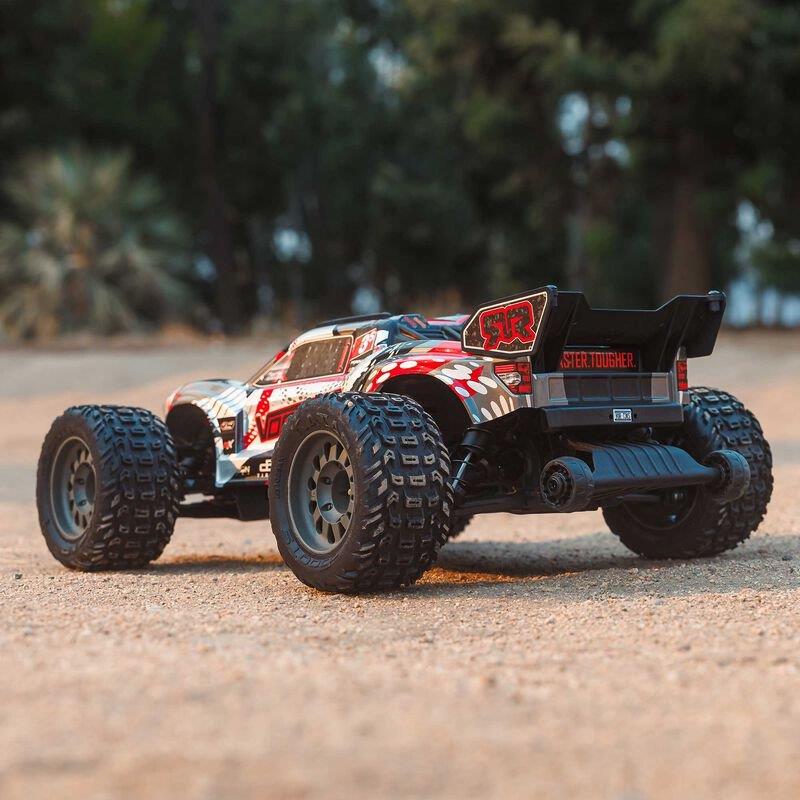 ARRMA 1/10 VORTEKS 223S BLX Brushless 4X4 Stadium Truck RTR with DSC, Red - 8