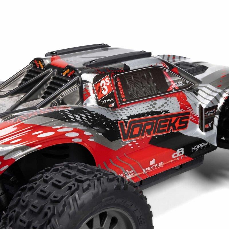 ARRMA 1/10 VORTEKS 223S BLX Brushless 4X4 Stadium Truck RTR with DSC, Red - 19