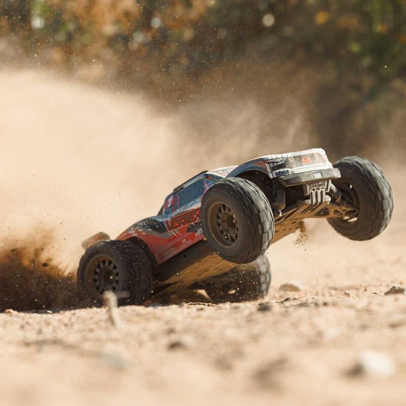 ARRMA 1/10 VORTEKS 223S BLX Brushless 4X4 Stadium Truck RTR with DSC, Red - 7