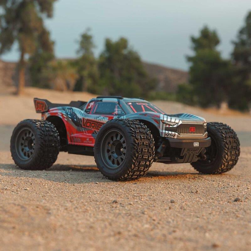 ARRMA 1/10 VORTEKS 223S BLX Brushless 4X4 Stadium Truck RTR with DSC, Red - 9