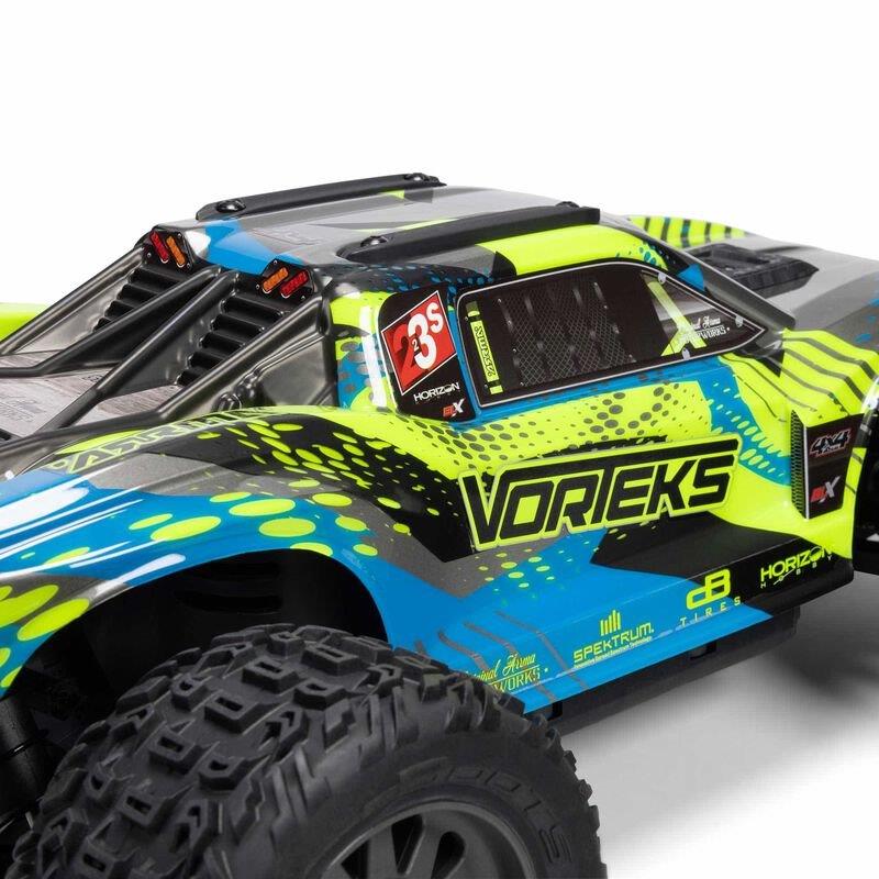 ARRMA 1/10 VORTEKS 223S BLX Brushless 4X4 Stadium Truck RTR with DSC, Teal - 20