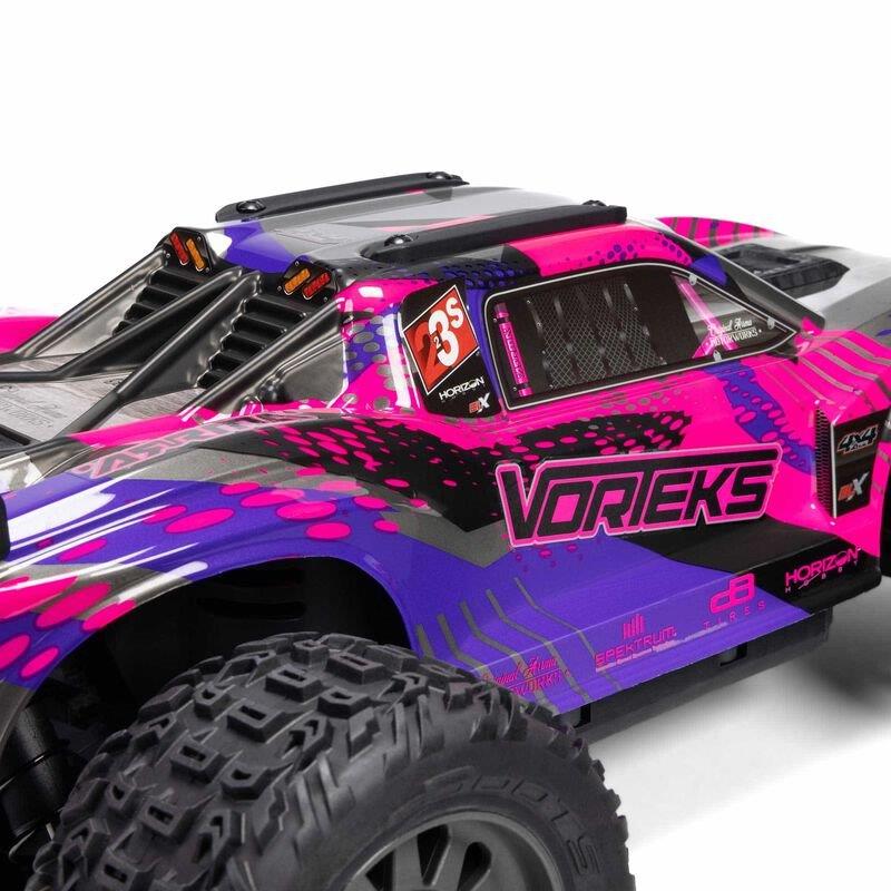 ARRMA 1/10 VORTEKS 223S BLX Brushless 4X4 Stadium Truck RTR with DSC, Purple - 20