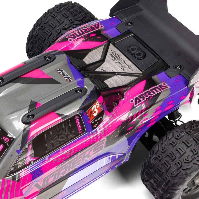 ARRMA 1/10 VORTEKS 223S BLX Brushless 4X4 Stadium Truck RTR with DSC, Purple - 21