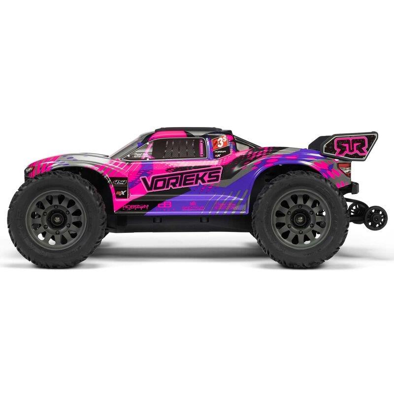 ARRMA 1/10 VORTEKS 223S BLX Brushless 4X4 Stadium Truck RTR with DSC, Purple - 10