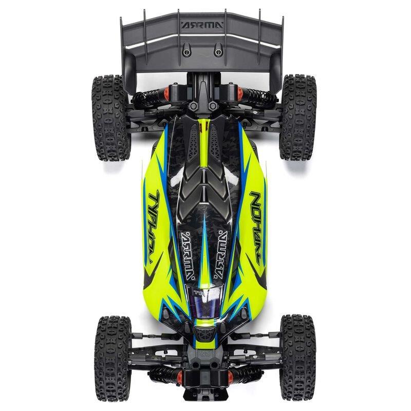 ARRMA 1/8 TYPHON 223S BLX Brushless 4X4 Buggy RTR with DSC, Yellow - 14