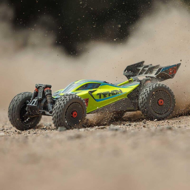 ARRMA 1/8 TYPHON 223S BLX Brushless 4X4 Buggy RTR with DSC, Yellow