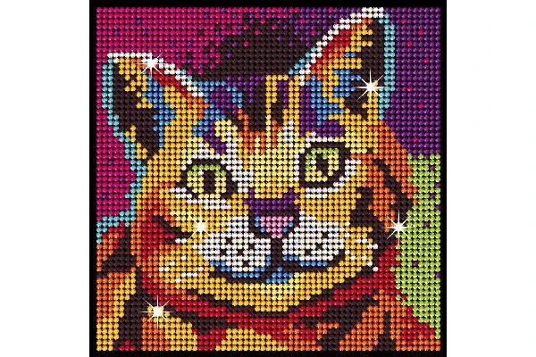 Diamond Art 20x20cm Kitten - 2