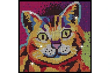 Diamond Art 20x20cm Kitten