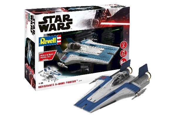 REVELL 1:44 Resistance A-wing Fighter, blue - 4