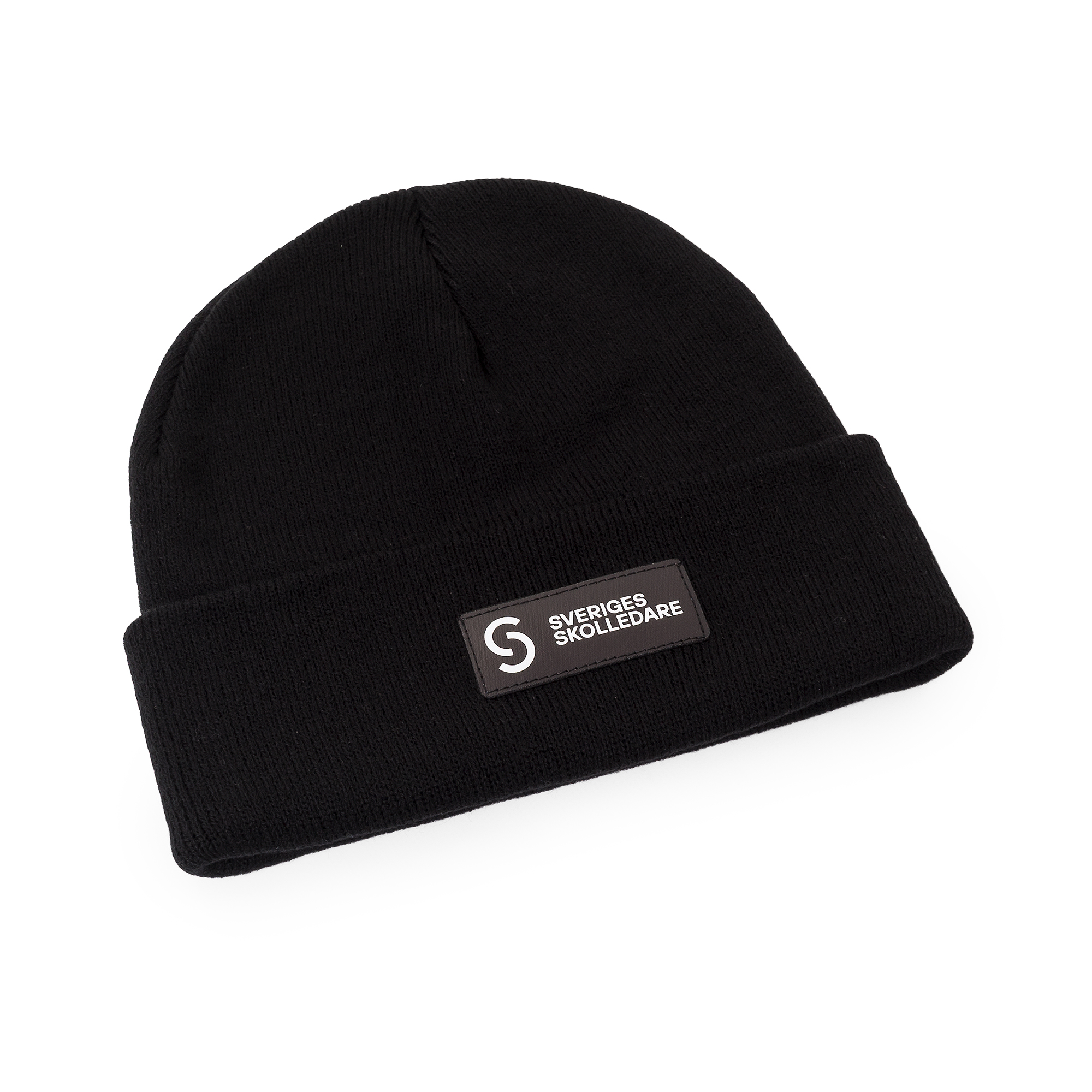 Stickad mössa - Svart