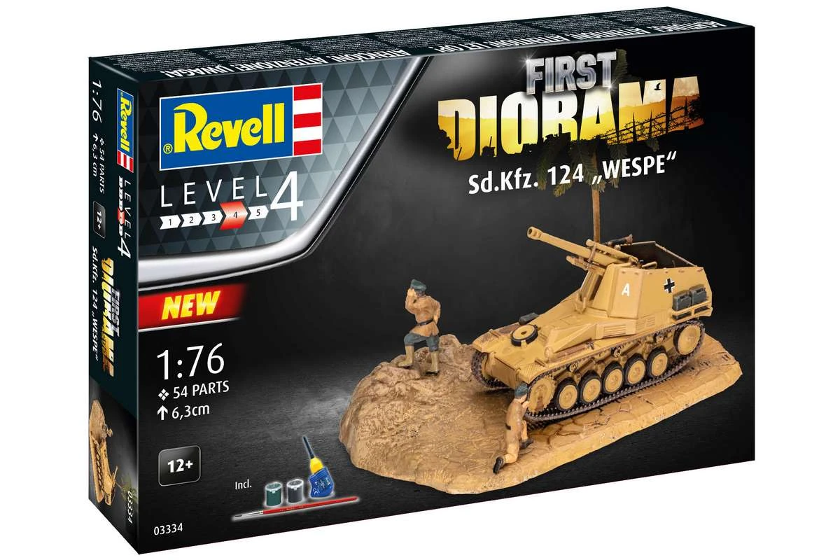 REVELL First Diorama Set - Sd.Kfz. 124 Wespe 1:76 - 2