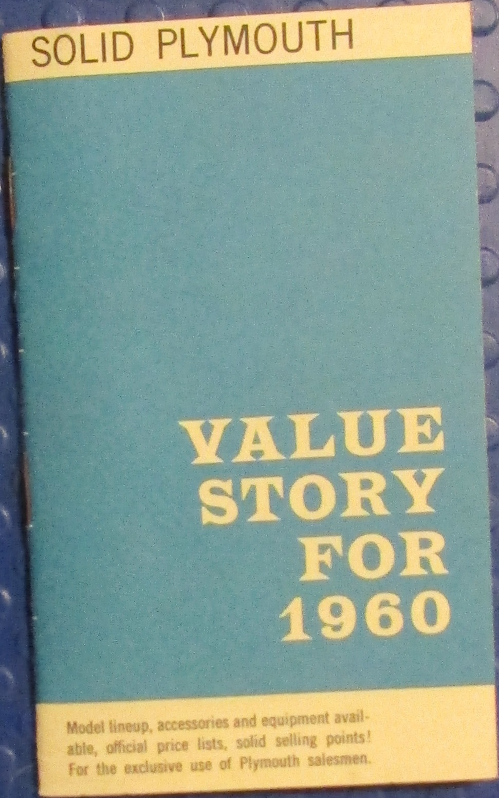1960 Plymouth Value Story for 1960