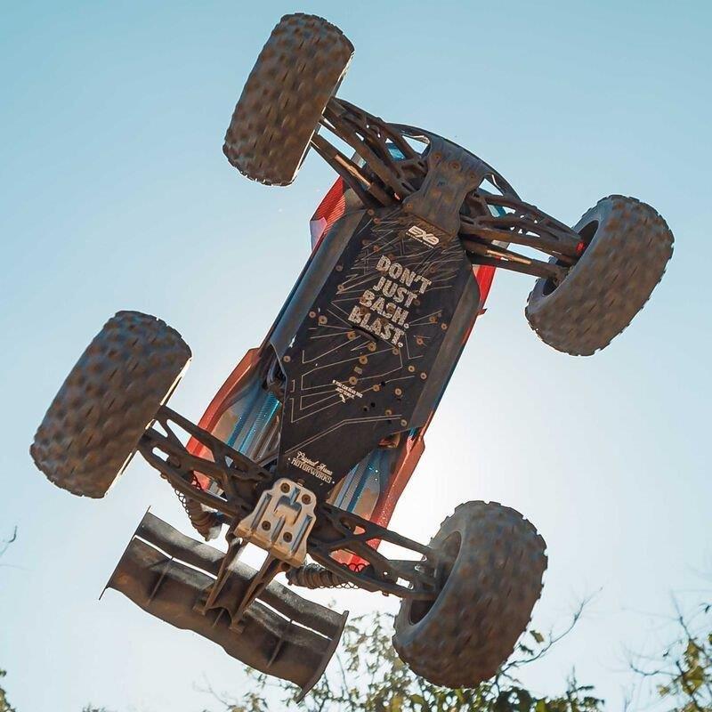 ARRMA 1/8 KRATON 6S V6 4X4 BLX Brushless Speed Monster Truck RTR, Blue/Orange - 5