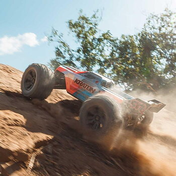 ARRMA 1/8 KRATON 6S V6 4X4 BLX Brushless Speed Monster Truck RTR, Blue/Orange