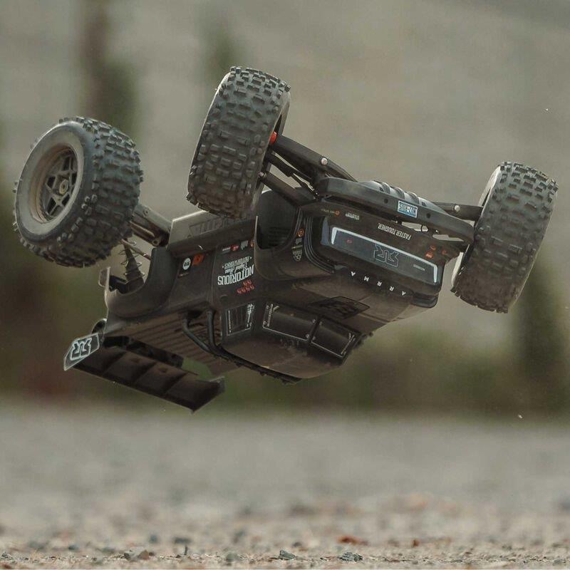 ARRMA 1/8 NOTORIOUS 6S V6 4X4 BLX Brushless Stunt Truck RTR, Black - 5