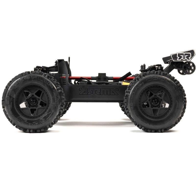 ARRMA 1/8 NOTORIOUS 6S V6 4X4 BLX Brushless Stunt Truck RTR, Black - 15