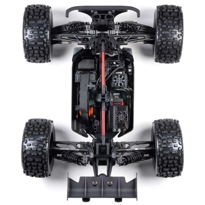 ARRMA 1/8 NOTORIOUS 6S V6 4X4 BLX Brushless Stunt Truck RTR, Black - 17