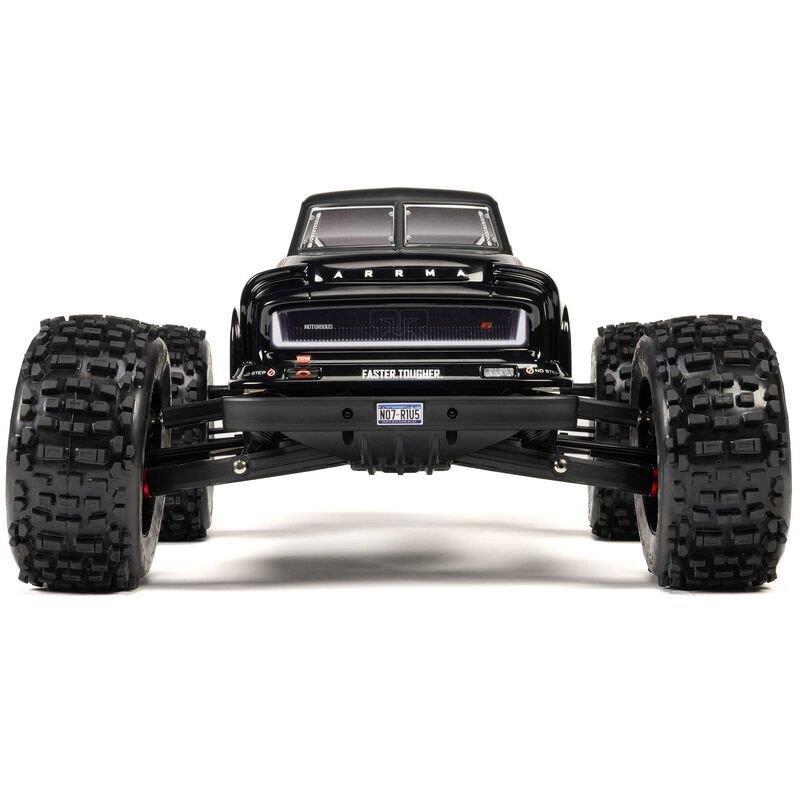 ARRMA 1/8 NOTORIOUS 6S V6 4X4 BLX Brushless Stunt Truck RTR, Black - 12