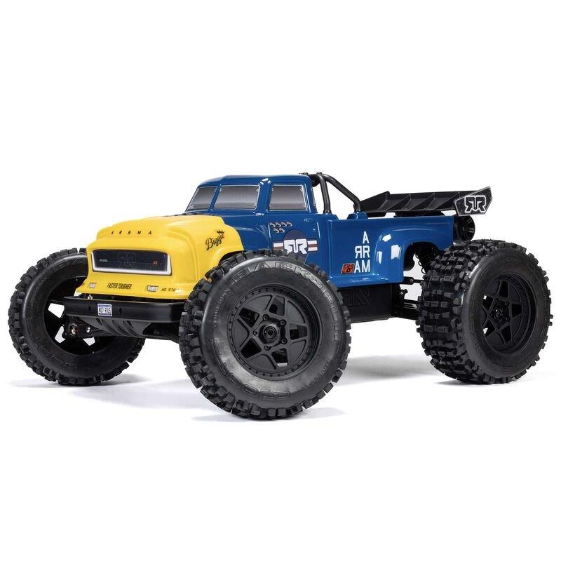 ARRMA 1/8 NOTORIOUS 6S V6 4X4 BLX Brushless Stunt Truck RTR, Blue - 2