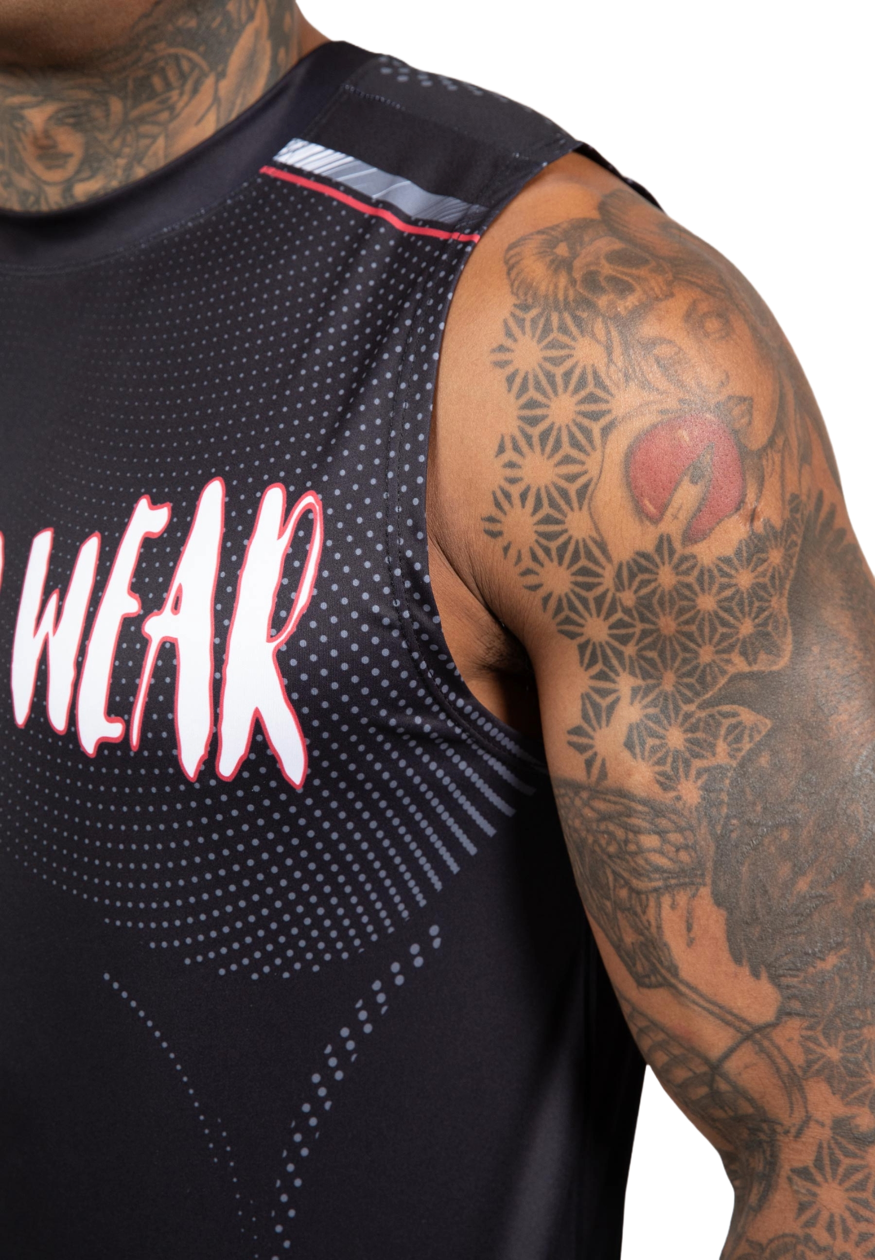 Clayton Tank Top, black/red - 10
